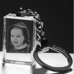 Kristal 30x20x10mm Işıksız Anahtarlık - 