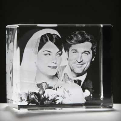 Kişiye Özel Kristal Fotoğraf 70x60x40 - 1