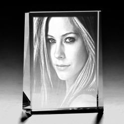 Kişiye Özel Kristal Fotoğraf 80x60x25 Dikey - 