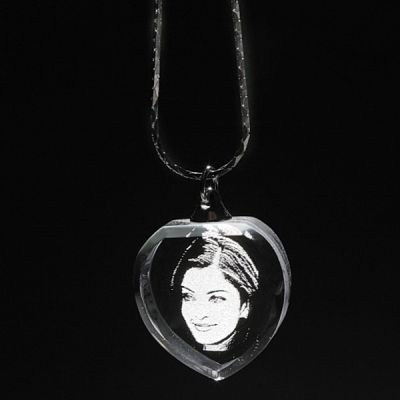 Kişiye Özel Kristal Kalp Kolye - 1