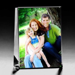 Kişiye Özel Kristal 80x60x25 Renkli Dikey - 